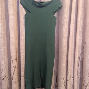 Lark & Ro Green Midi Dress, Size Large